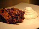 Brownie aux noix de pecan et sa crème chantilly