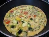 Omelette aux légumes improvisée