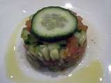 Tartare de concombre et tomates