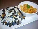 Moules au roquefort