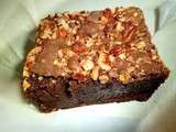 Brownie chocolat, noix de pécan et caramel