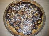 Chocolate-crunchy pie, tarte au chocolat crunchy