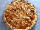 Tarte amandine aux coings et aux pommes