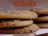 Cookies vanille daims