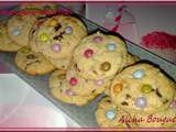 Cookies aux pépites de chocolat et aux smarties