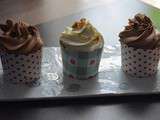 Cupcakes chocolat au lait et chocolat blanc citron