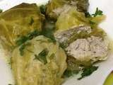 Dolma de choux farci à la dinde hachée