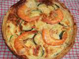 Quiche courgettes/crevettes