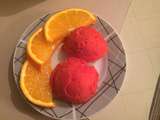 Sorbet à la fraise et à l’orange