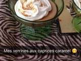 Verrines aux caprices caramel et chantilly