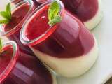 Verrines de Panna cotta aux fruits rouges