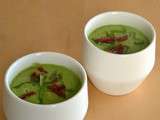 Soupe froide avocat/concombre