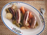 Saucisses de canard façon potée