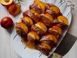 Brochettes de canard aux nectarines