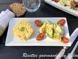 Cabillaud aux tagliattelles de courgettes, tomates et pesto