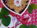 Crumble fraise-myrtille