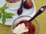 Panna cotta aux figues et à la verveine