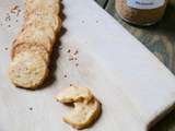 Sablés au cantal et à la moutarde