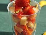 Salade ananas-fraises