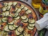 Tarte fine courgettes-chèvre-miel