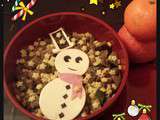 Bento « bonhomme de neige »