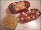 Bento  steack et coquillettes 