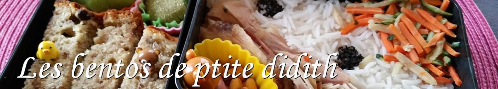 Recettes de Les bentos de ptite didith