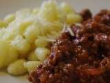 Boeuf façon bolognaise & mini gnocchi