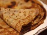 Crêpes légères au chocolat