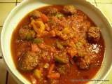 Boulettes de boeuf aux poivrons