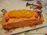 Bûche au beurre à l'orange