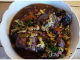 Coq au vin rouge