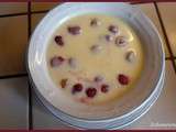 Crème anglaise aux framboises