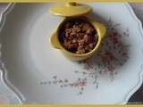 Crumble aux pommes en mini-cocottes