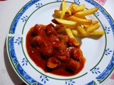 Currywurst berlinois à la saucisse de strasbourg