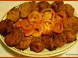 Filets de merlan aux beignets de courgettes