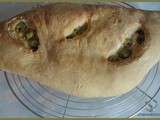 Fougasse aux olives vertes