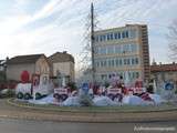 Hayange(57)-Rond-Point-Le Train du Père Noël