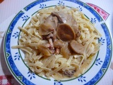 Lapin au riesling et aux cèpes