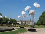 LUNÉVILLE (54) - La terrasse et les jardins à la française du château