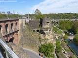 Luxembourg-ville(lux)-l'Alzette vue de la Corniche