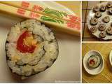 Makis sushis aux petits poivrons farcis