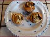 Minis tartelettes aux tomates confites et au brie