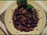 Salade de lentilles aux lardons