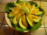 Salade de riz thon avocat et orange