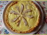 Tarte aux poires et à la crème pâtissière