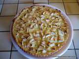 Tarte aux pommes et à la rhubarbe