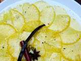 Carpaccio d'ananas aux épices