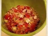 Salade d'été : quinoa, tomates, fêta