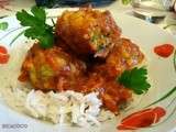 Boulettes de cabillaud au coulis de tomates epice